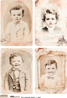 Immagine prodotto di Carta di riso per decoupage A4 - Scraplove - Ragazzo Foto Vintage 1