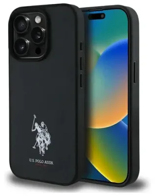 Produktbild von Us Polo Ushcp15Xpgek Iphone 15 Pro Max 6,7" Czarny/Schwarz Leder Gestickt Dh Farbe