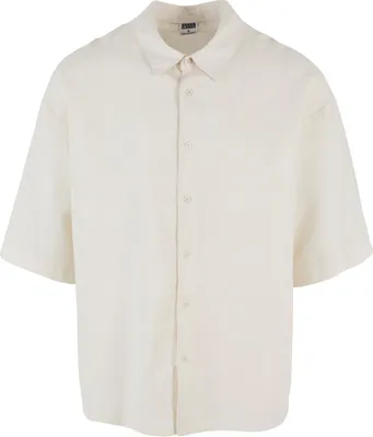 Produktbild von Urban Classics - Boxy Baumwolle Leinen Hemd white sand - M