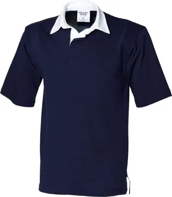 Produktbild von Front Row - Poloshirt für Herren - Rugby kurzärmlig PC5981 (M) (Marineblau)