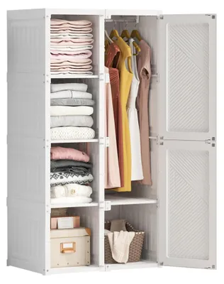 Immagine prodotto di Armadio, design salvaspazio, montaggio semplice, 69×50×136 cm