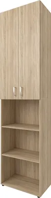Produktbild von Kombi Schrank Ordnerschrank Büroschrank Beistellschrank Regal "Trio 33" Sonoma/Eiche