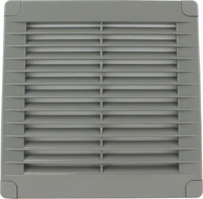 Produktbild von Lüftungsgitter Gitter Abluftgitter Lamellengitter Belüftung Entlüftung Zuluftgitter Abluft eckig 150 x 150 mm Insektenschutz wählbar grau nein