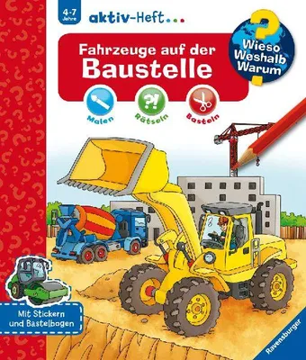 Produktbild von Wieso? Weshalb? Warum? aktiv-Heft: Fahrzeuge auf der Baustelle