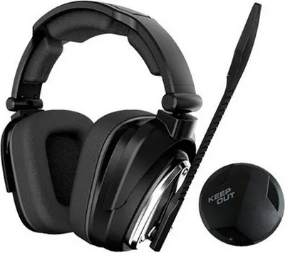 Image de Casque de jeu sans fil Keep Out Hxair 7.1 Noir Noir One Size