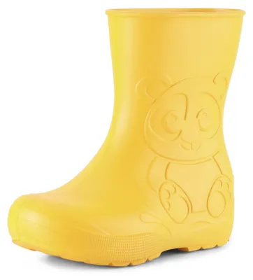 Image de Ladeheid Eva Enfants Garçons Filles Bottes de pluie LA-CA-10 (Jaune, 24/25 EU)