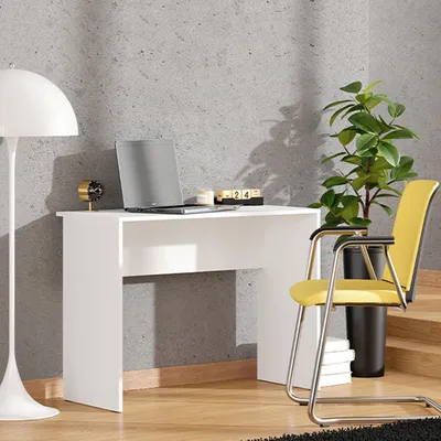 Immagine prodotto di Pichil - Scrivania, 98x45x74h cm Bianco Opaco, un Ripiano