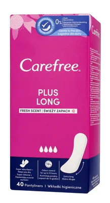 Obrázok produktu pre Carefree 5284255009 Carefree Slipeinlagen Plus Long mit Frischeduft, 40 St.