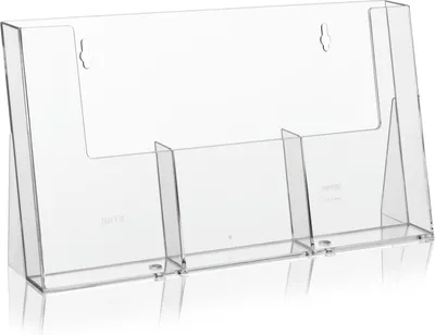 Produktbild von DL 1/3 A4 Prospekthalter / 3 Fächer