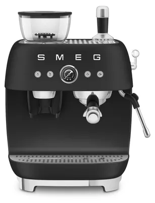 Produktbild von Smeg Kaffeemaschine man. Mahlwerk EGF03BLMEU, Thermoblock, Dampfdüse, 1L,...