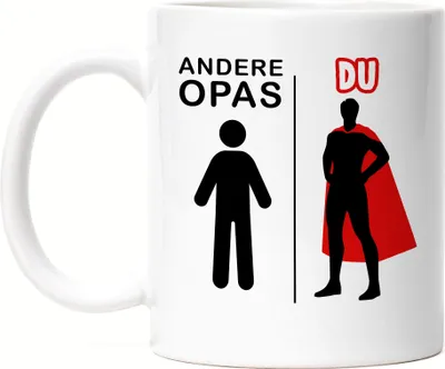 Produktbild von Andere Opas Du Tasse Superheld Mein Held Dankeschön Geschenkidee Lustig Humor