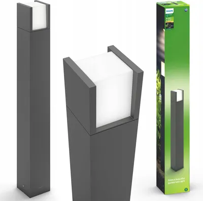 Obrázek produktu pro Philips myGarden Sloupové svítidlo Arbour 6 W, Venkovní sloupkové osvětlení, Antracit, Bílá, Hliník, IP44, Terasa, II