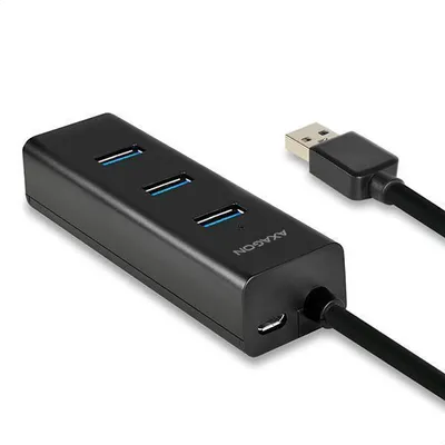 Image de Axagon HUE-S2BP Concentrateur d'interface USB 3.0 (3.1 Gen 1) Type-A 5000 Mbit/s Noir (HUE-S2BP)
