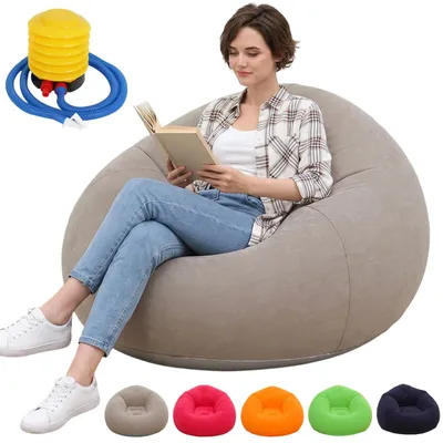 Immagine prodotto di Pouf gonfiabile - Comoda poltrona relax, ideale per interni ed esterni