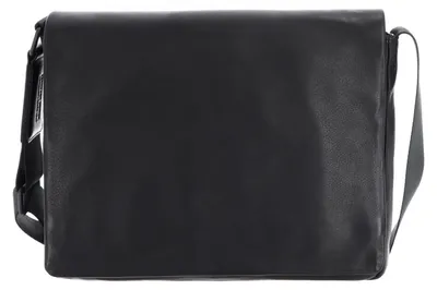 Imagen del producto de LEONHARD HEYDEN Cuero bolso bandolera bolsa de ordenador portátil con compartimento para ordenador portátil Den Haag Umhängetasche 6751 Schwarz