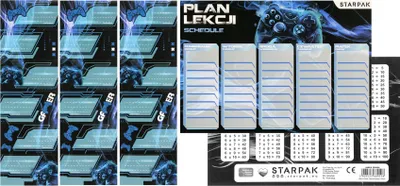 Produktbild von Unterrichtsplan mit Aufklebern für das Notizbuch Pad STARPAK 553577