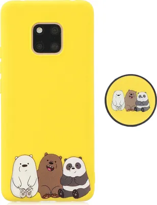 Produktbild von Für HUAWEI MATE 20 pro Pure Color Phone Cover Cute Cartoon Case Leichte weiche TPU mit passenden Muster einstellbare Halterung 7