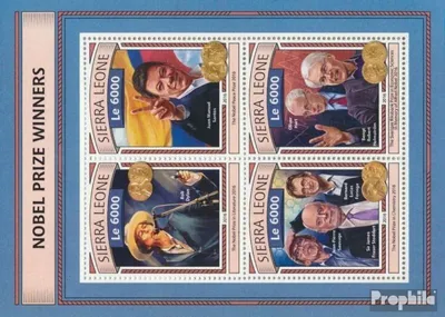 Produktbild von Briefmarken Sierra Leone 2016 Mi 7903-7906 Kleinbogen (kompl. Ausg.) postfrisch Nobelpreis für Literatur