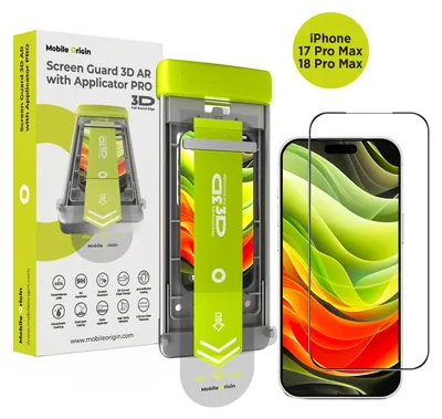 Zdjęcie produktu dla Ochronna folia 3D AR do ekranu telefonu iPhone 17 Pro Max, z aplikatorem PRO