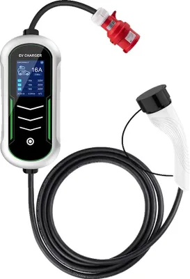 Obrázok produktu pre Nabíjačka EV, prenosná, vodotesná, 11 kW, 16 A, 5 m, TYPE2
