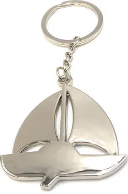 Immagine prodotto di Onwomania portachiavi nave a vela barca argento metallo ciondolo fascino