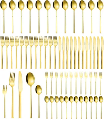 Produktbild von Besteckset 60-teilig, Edelstahl, für 12 Personen, spülmaschinengeeignet