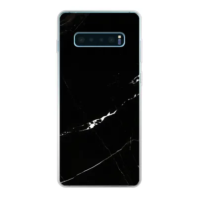 Produktbild von MuchoWow® Handyhülle Schutzhülle Hülle für Samsung Galaxy S10 Plus Marmor - Schwarz - Natursteine Silikon Softcase Handy Hülle - Schutzhülle