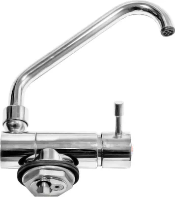 Produktbild von Elettrogas Aravon Messing Schwenkbarer Verchromter Mischbatterie 14 Mm Silber  Silber One Size