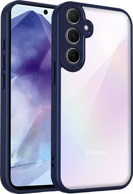 Produktbild von Hülle für Samsung Galaxy S25 FE Transparente Rückseite TPU Bumper Stoßfest Handyhülle Blau