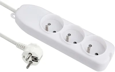 Image de Multiprise Electraline Basic, avec interrupteur, longueur 1,5 m, section de câble 3G1