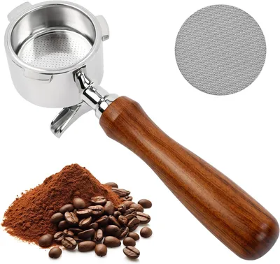 Immagine prodotto di Portafiltro da 51 mm, in acciaio inossidabile, con 3 supporti, per macchine da caffè