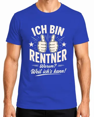 Imagen del producto de Soy jubilado. ¿Por qué? Porque puedo. Camiseta para hombre, sarcástica, color azul, talla XL