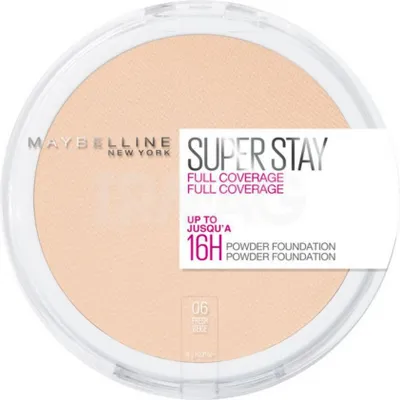 Produktbild von Maybelline Super Stay Full Coverage 16H Powder, Kompaktes Gehäuse, Puder, Fresh Beige, Messe, Licht, Universalhülle, Mattierend, Feuchtigkeitsspendend, Glättend