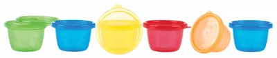 Produktbild von 6er Snack-Cups mit Deckel; 120ml - 3M+