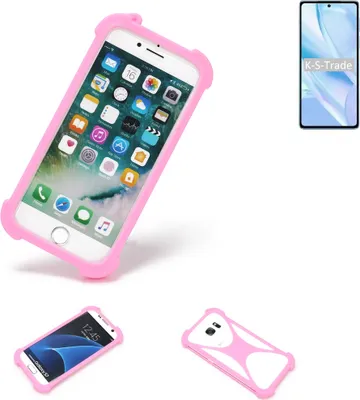 Produktbild von K-S-Trade Handy Hülle kompatibel mit Motorola Edge S Pro Schutz Hülle Bumper Silikon Schutz Hülle Cover Case Silikoncase Silikonbumper TPU Softcase