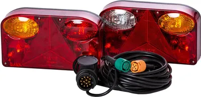 Produktbild von Rückleuchten Anhänger Set 5 m Kabelsatz mit 13 pol. Stecker