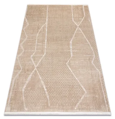 Imagen del producto de Alfombra FROJE 1753 Boho Lines – Estilo escandinavo, texturizada, moderna, color beige 120x170 cm