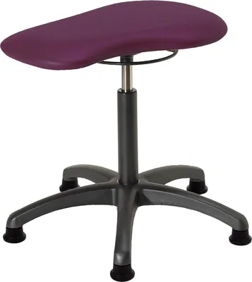 Produktbild von Therapiehocker Standard mit Polster und Gleitern, Praxishocker, Rollhocker