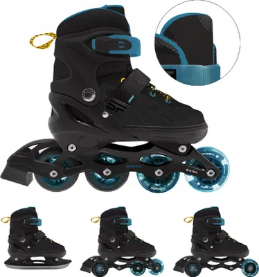 Produktbild von Kinder 4in1 verstellbare Inliner Spokey QUATTRO Gr. 34-37