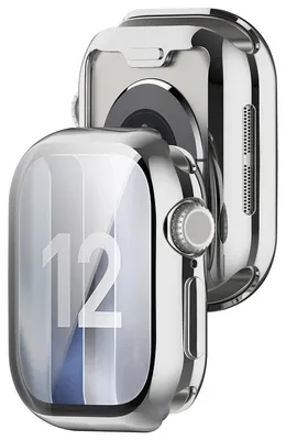 Produktbild von Schutzhülle für Apple Watch Series 12 42mm, Bizon Case Watch Felipe, Silbern