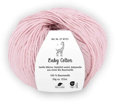 Produktbild von Pro Lana Baby Baumwolle COLOR & UNI (organic) 50g/155m Lauflänge, 100?% Baumwolle ( ), NS 3,0-3,5 uni 45