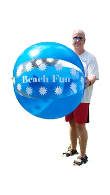 Produktbild von NEU XL aufblasbarer Wasserball / Beach Ball "Beach Fun " 122 cm