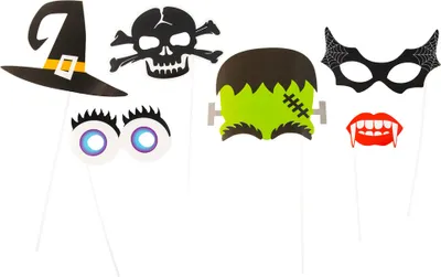 Produktbild von Foto Sticks Fotorequisiten Halloween - 6-tlg. Deko