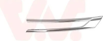 Image de VAN WEZEL Baguette décorative/de protection, grille de calandre chromée Gauche pour OPEL Astra K