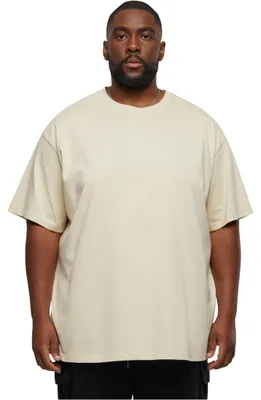 Productafbeelding van Urban Classics heren T-shirt met korte mouwen, model Dising, lichtbeige, maat L
