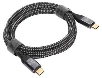 Zdjęcie produktu dla Kabel USB-C do USB-C, 1,5 m, nylonowy, wtyk-wtyk, PD 240 W, PD 3.1, z chipem E Mark, kabel ładujący typu C do laptopa, telefonu i tabletu
