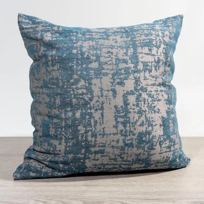 Produktbild von Kissen von Lysel - blau Mafana 48x48, synthetisches Mischgewebe Dekokissen