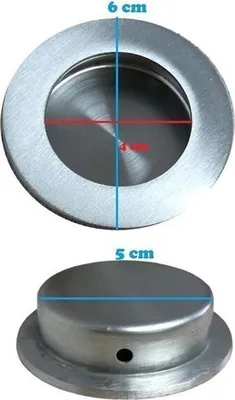 Produktbild von HOOZ 4er Set Edelstahl Möbelgriff 5 cm