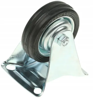 Produktbild von TomiMet Industrierolle 75 mm Gummi Feststellrolle 50 kg