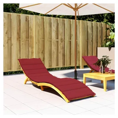 Produktbild von Liegenauflage, Gartenliege Auflage, Liegestuhlauflage, Bankauflage, Stuhlauflage für Hochlehner, Weinrot 200x70x3 cm Stoff